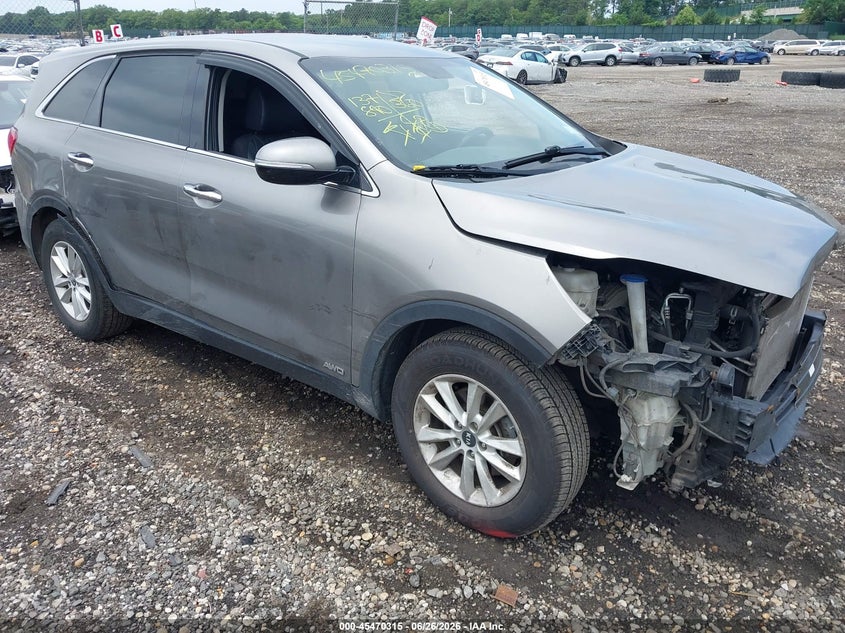 2019 Kia Sorento VIN 5XYPGDA56KG441916 IAAI salvage auction — FRONT & REAR, Mv-907A (New York), sold $2,100 on 2026-07-14 (photo 1)