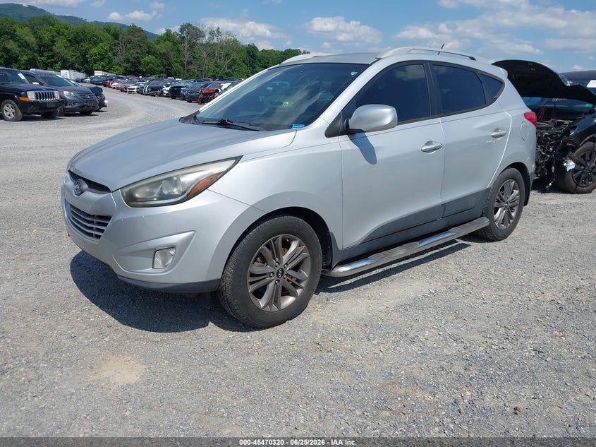 2014 Hyundai Tucson VIN KM8JU3AG3EU833096 IAAI salvage auction — NORMAL WEAR, Clear (Virginia), sold $1,200 on 2026-07-21 (photo 2)