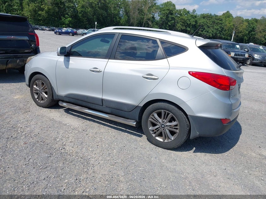 2014 Hyundai Tucson VIN KM8JU3AG3EU833096 IAAI salvage auction — NORMAL WEAR, Clear (Virginia), sold $1,200 on 2026-07-21 (photo 3)