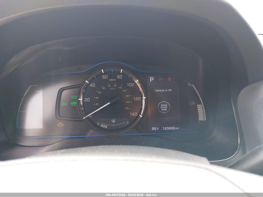 2019 Hyundai Ioniq VIN KMHC65LC9KU133829 IAAI salvage auction — FRONT END, Salvage (Missouri), sold $2,300 on 2026-08-01 (photo 7)