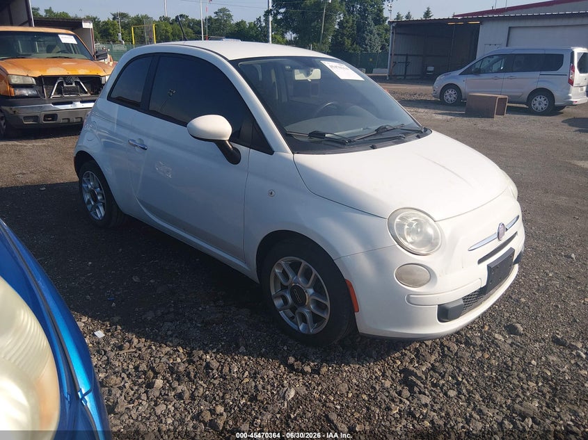 2012 Fiat 500 VIN 3C3CFFAR6CT125026 IAAI salvage auction — NORMAL WEAR, Original (Ohio), sold $475 on 2026-08-12 (photo 1)