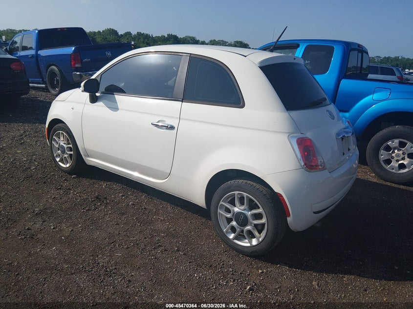 2012 Fiat 500 VIN 3C3CFFAR6CT125026 IAAI salvage auction — NORMAL WEAR, Original (Ohio), sold $475 on 2026-08-12 (photo 3)