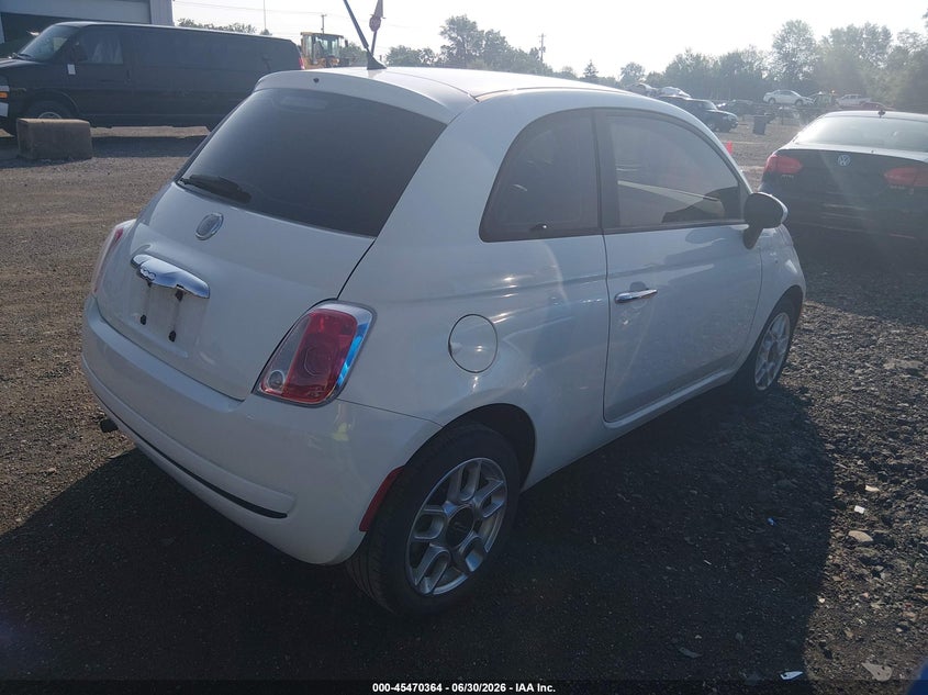2012 Fiat 500 VIN 3C3CFFAR6CT125026 IAAI salvage auction — NORMAL WEAR, Original (Ohio), sold $475 on 2026-08-12 (photo 4)