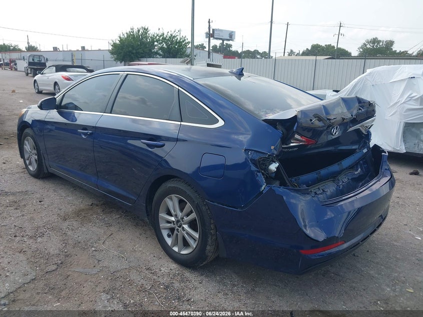 2016 Hyundai Sonata VIN 5NPE24AF5GH311785 IAAI salvage auction — REAR END, Salvage Title, sold $975 on 2026-07-25 (photo 3)