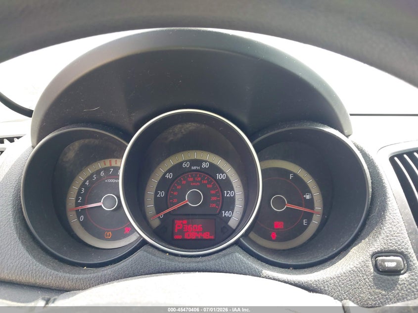 2012 Kia Forte VIN KNAFU4A20C5482883 IAAI salvage auction — FRONT & REAR, Salvage Title, sold $425 on 2026-07-23 (photo 7)