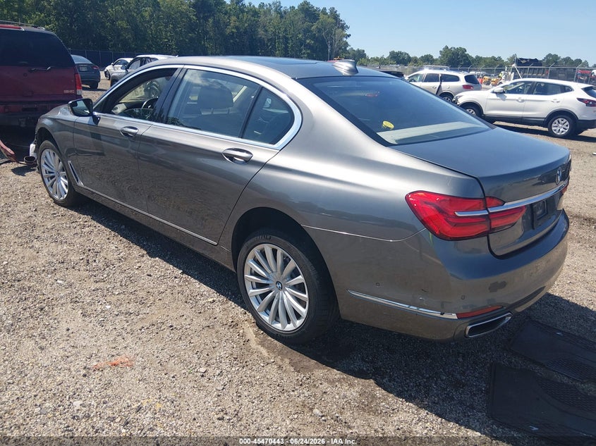 2016 BMW 7er VIN WBA7E2C59GG738526 IAAI salvage auction — FRONT END, Clear (South Carolina), sold $325 on 2026-07-29 (photo 3)