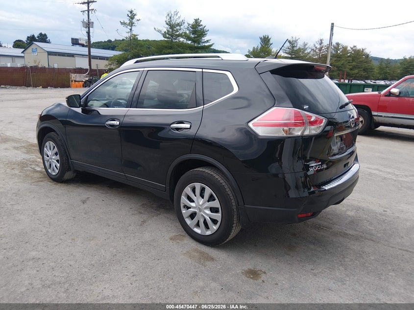 2016 Nissan Rogue VIN KNMAT2MV7GP595203 IAAI salvage auction — RIGHT SIDE, Salvage (Pennsylvania), sold $450 on 2026-07-15 (photo 3)