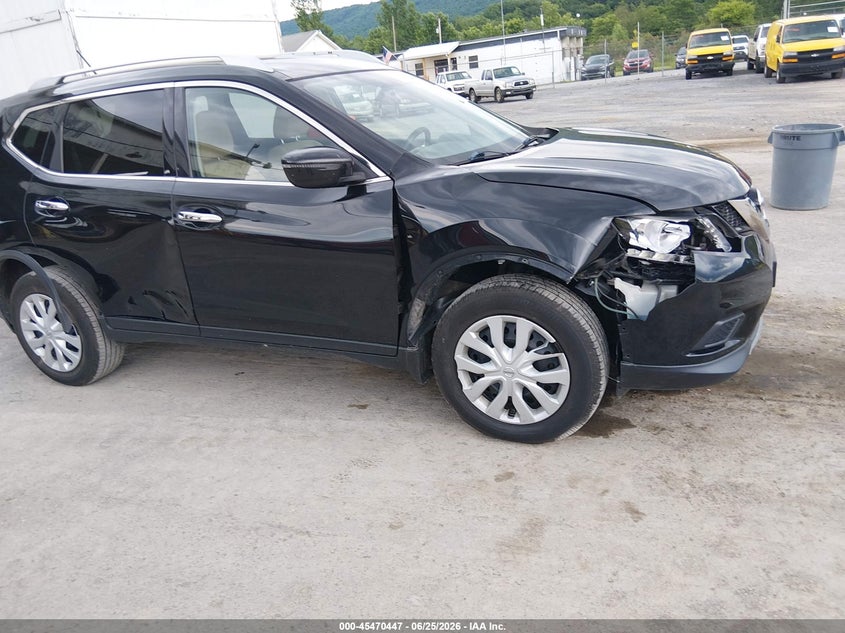 2016 Nissan Rogue VIN KNMAT2MV7GP595203 IAAI salvage auction — RIGHT SIDE, Salvage (Pennsylvania), sold $450 on 2026-07-15 (photo 6)