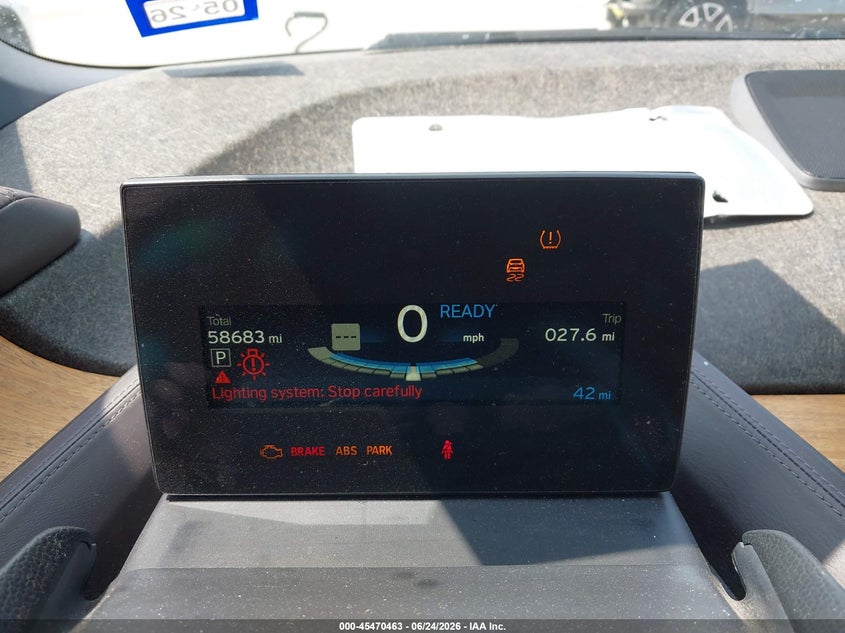 2015 BMW I3 VIN WBY1Z4C58FV503410 IAAI salvage auction — REAR END, Original (Texas), sold $25 on 2026-08-01 (photo 7)