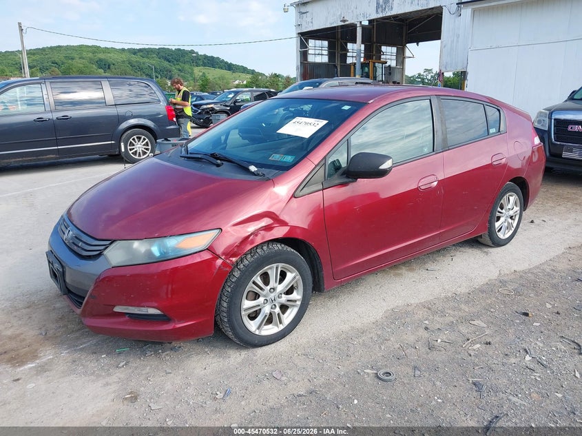 2010 Honda Insight VIN JHMZE2H73AS028675 IAAI salvage auction — LEFT FRONT, Salvage (Pennsylvania), sold $275 on 2026-07-29 (photo 2)