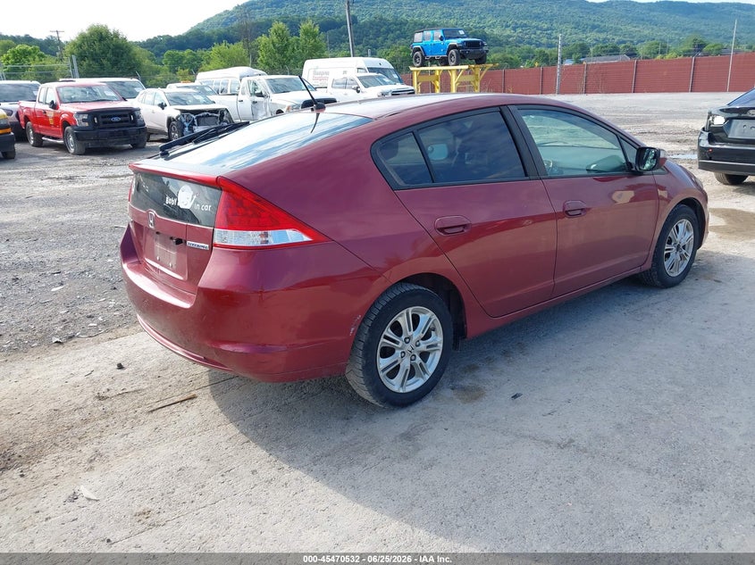 2010 Honda Insight VIN JHMZE2H73AS028675 IAAI salvage auction — LEFT FRONT, Salvage (Pennsylvania), sold $275 on 2026-07-29 (photo 4)