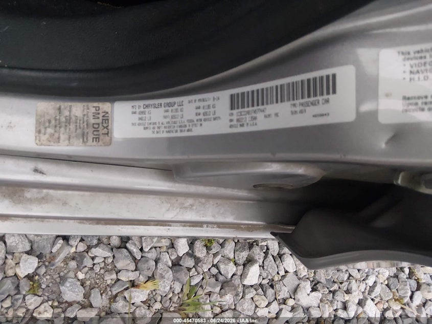2015 Chrysler 200 VIN 1C3CCCAB1FN577447 IAAI salvage auction — FRONT END, Salvage Title, sold $400 on 2026-07-24 (photo 9)