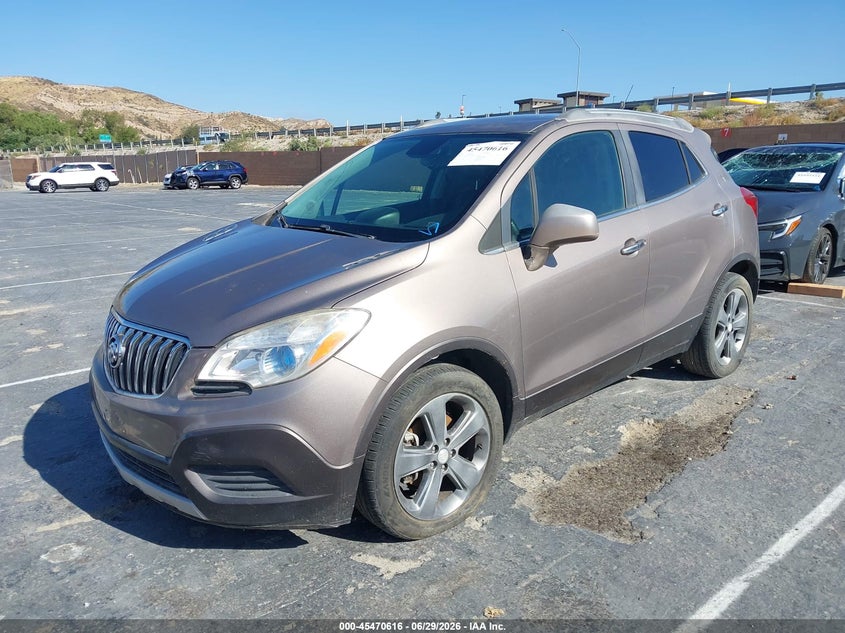 2013 Buick Encore VIN KL4CJASB3DB162319 IAAI salvage auction — NORMAL WEAR, Clear - Dealer Only (California), sold $375 on 2026-07-08 (photo 2)