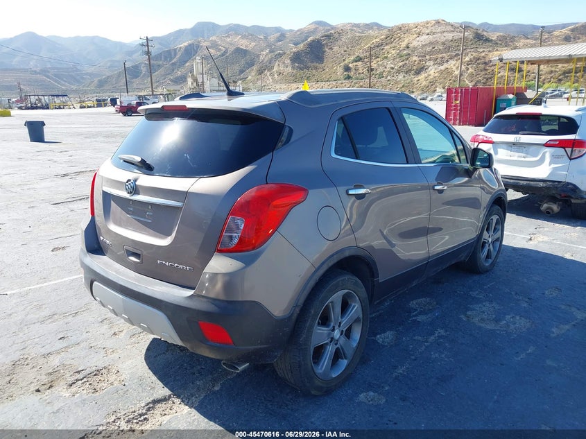 2013 Buick Encore VIN KL4CJASB3DB162319 IAAI salvage auction — NORMAL WEAR, Clear - Dealer Only (California), sold $375 on 2026-07-08 (photo 4)