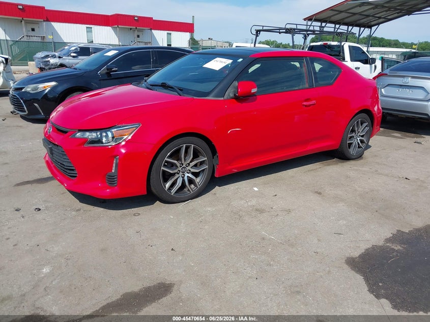 2015 Scion Tc VIN JTKJF5C78FJ003894 IAAI salvage auction — LEFT FRONT, Salvage - Greater Than 75% (Maryland), sold $1,700 on 2026-07-16 (photo 2)