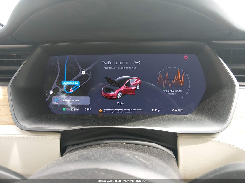 2020 Tesla Model s VIN 5YJSA1E48LF398006 IAAI salvage auction — FRONT END, Salvage (New Jersey), sold $10,700 on 2026-07-24 (photo 7)