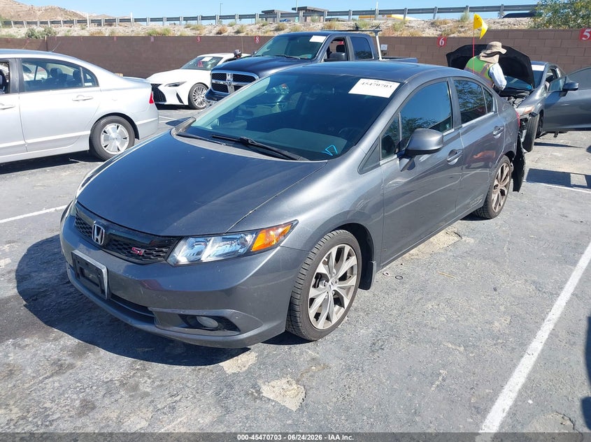2012 Honda Civic VIN 2HGFB6E55CH701985 IAAI salvage auction — REAR END, Salvage Title, sold $3,400 on 2026-09-02 (photo 2)