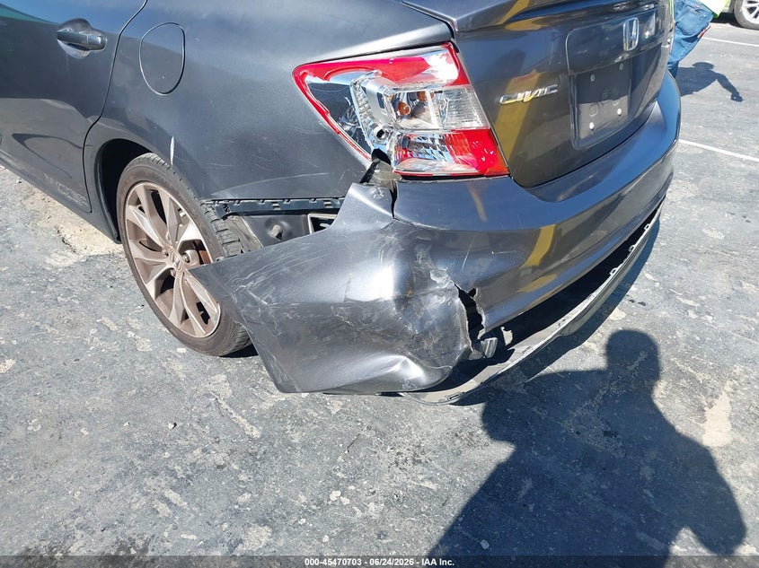 2012 Honda Civic VIN 2HGFB6E55CH701985 IAAI salvage auction — REAR END, Salvage Title, sold $3,400 on 2026-09-02 (photo 6)