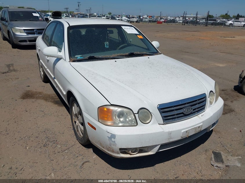 2004 Kia Optima VIN KNAGD128545276000 IAAI salvage auction — NORMAL WEAR, Clear - Dealer Only (California), sold $225 on 2026-07-08 (photo 1)