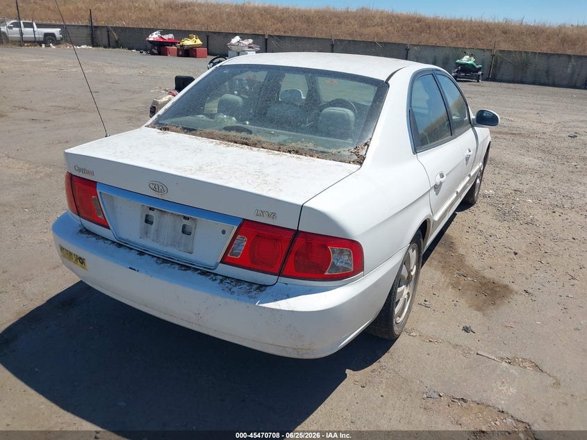 2004 Kia Optima VIN KNAGD128545276000 IAAI salvage auction — NORMAL WEAR, Clear - Dealer Only (California), sold $225 on 2026-07-08 (photo 4)