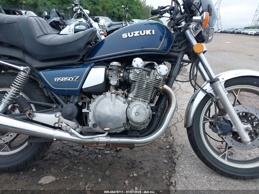 1981 Suzuki Gs850 VIN JS1GS71L3B2102971 IAAI salvage auction — NORMAL WEAR, Clear (Pennsylvania), sold $25 on 2026-07-31 (photo 8)