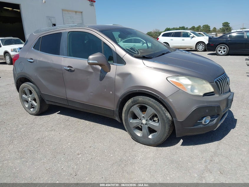 2014 Buick Encore VIN KL4CJDSB9EB654405 IAAI salvage auction — LEFT & RIGHT, Original (Texas), sold $225 on 2026-07-10 (photo 1)