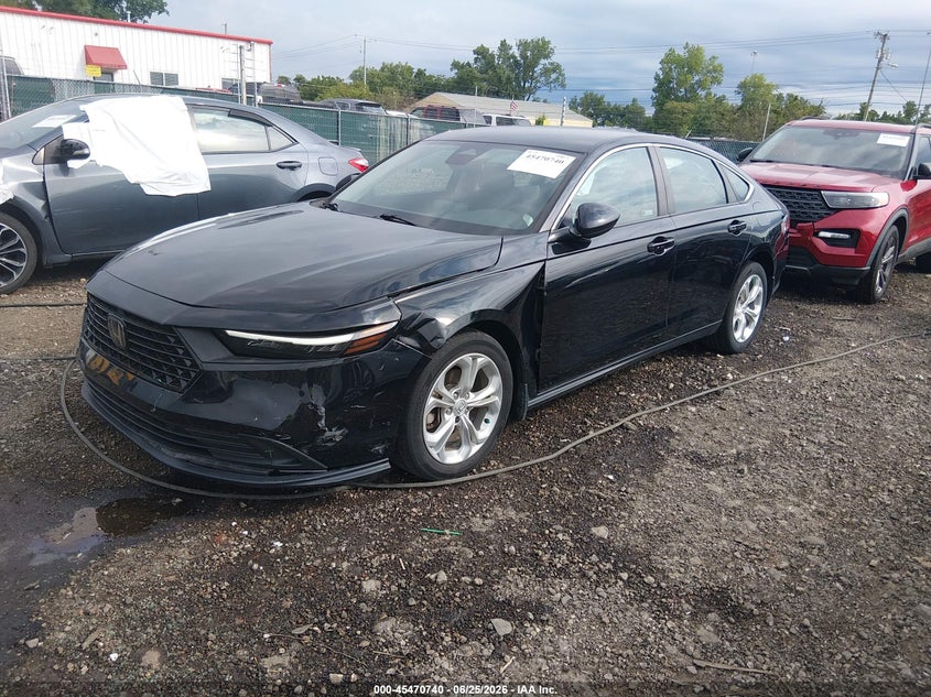 2023 Honda Accord VIN 1HGCY1F25PA033800 IAAI salvage auction — LEFT FRONT, Salvage Title, sold $6,300 on 2026-07-26 (photo 2)