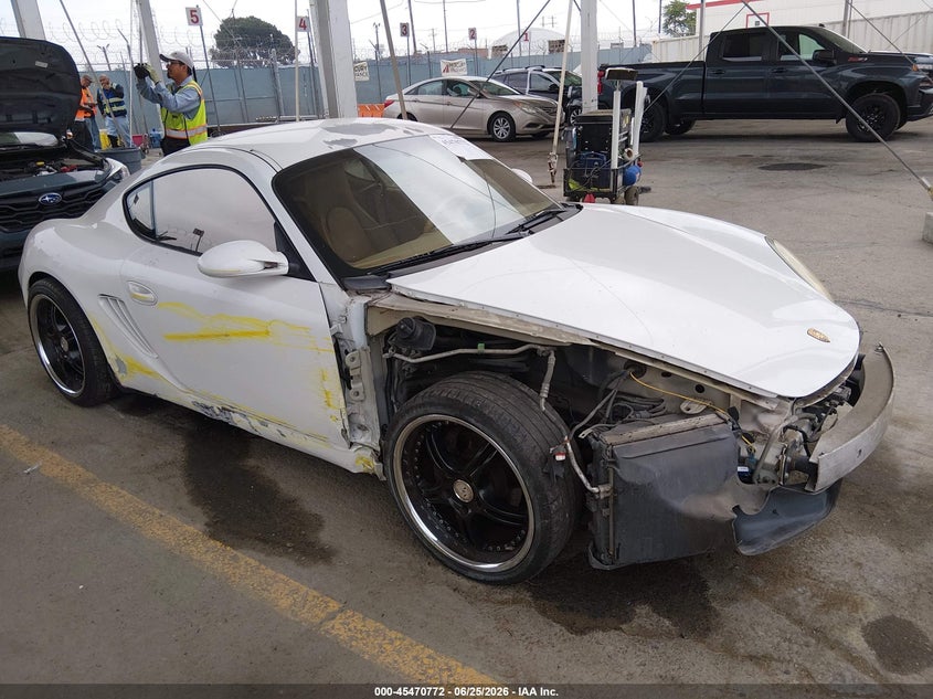 2007 Porsche Cayman VIN WP0AA29807U761085 IAAI salvage auction — RIGHT FRONT, Salvage (California), sold $5,100 on 2026-07-22 (photo 1)
