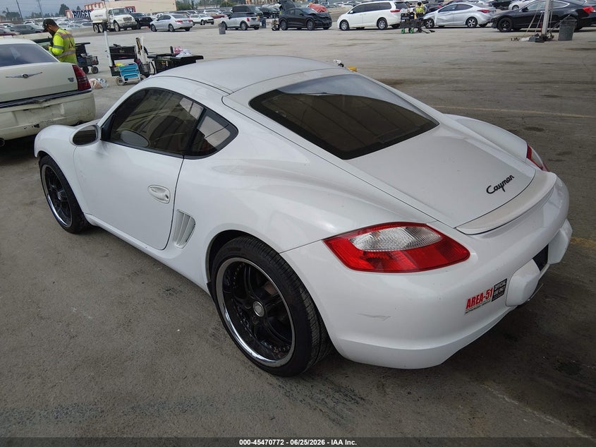 2007 Porsche Cayman VIN WP0AA29807U761085 IAAI salvage auction — RIGHT FRONT, Salvage (California), sold $5,100 on 2026-07-22 (photo 3)