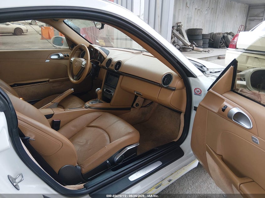 2007 Porsche Cayman VIN WP0AA29807U761085 IAAI salvage auction — RIGHT FRONT, Salvage (California), sold $5,100 on 2026-07-22 (photo 5)