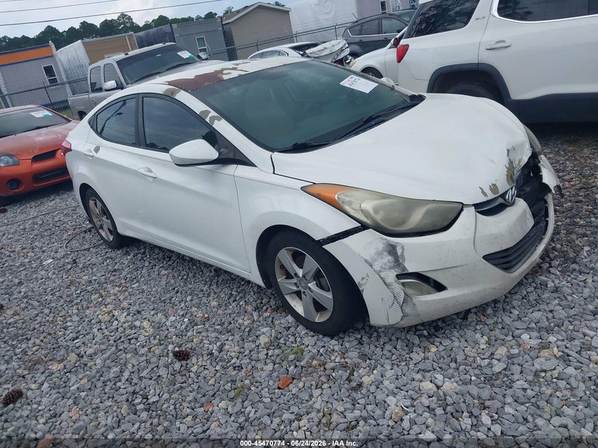 2013 Hyundai Elantra VIN 5NPDH4AE4DH409414 IAAI salvage auction — FRONT END, Salvage (Mississippi), sold $25 on 2026-07-24 (photo 1)