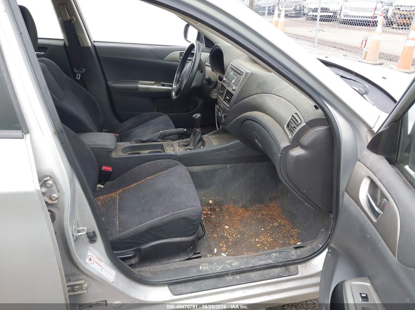 2008 Subaru Impreza VIN JF1GH61688G809171 IAAI salvage auction — FRONT END, Salvage (Ohio), sold $25 on 2026-07-16 (photo 5)