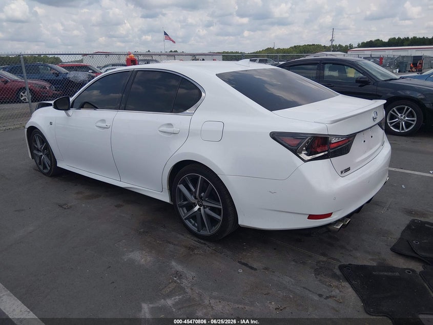2017 Lexus Gs VIN JTHBZ1BL8HA007987 IAAI salvage auction — FRONT END, Salvage (North Carolina), sold $9,900 on 2026-08-19 (photo 3)