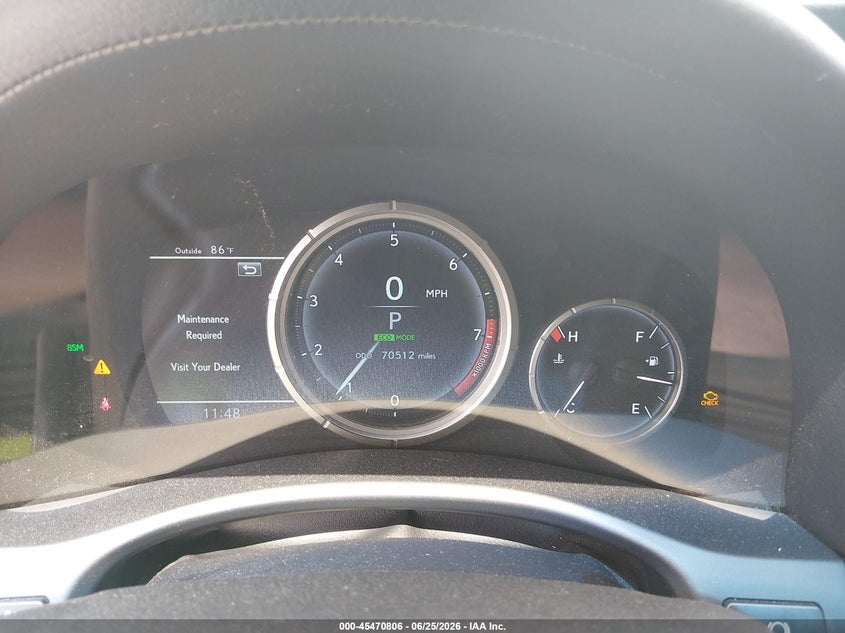 2017 Lexus Gs VIN JTHBZ1BL8HA007987 IAAI salvage auction — FRONT END, Salvage (North Carolina), sold $9,900 on 2026-08-19 (photo 7)