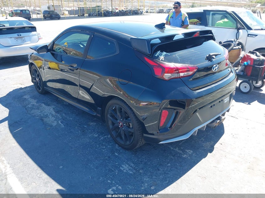 2019 Hyundai Veloster VIN KMHTH6ABXKU006971 IAAI salvage auction — FRONT END, Salvage (California), sold $1,750 on 2026-07-15 (photo 3)