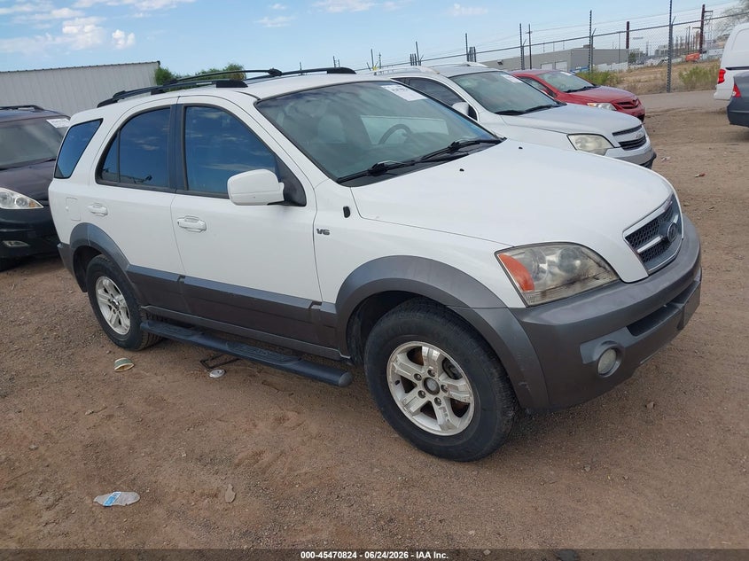 2005 Kia Sorento VIN KNDJD733555343842 IAAI salvage auction — MECHANICAL, Clear (Arizona), sold $275 on 2026-07-30 (photo 1)