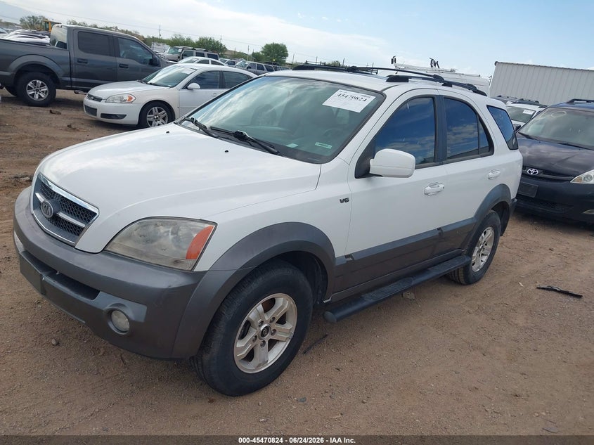 2005 Kia Sorento VIN KNDJD733555343842 IAAI salvage auction — MECHANICAL, Clear (Arizona), sold $275 on 2026-07-30 (photo 2)