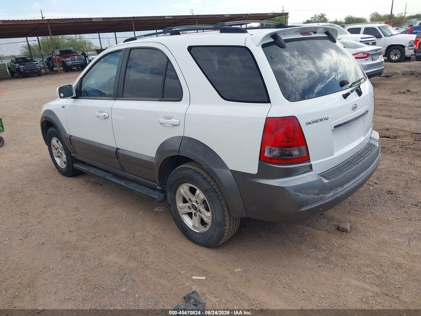 2005 Kia Sorento VIN KNDJD733555343842 IAAI salvage auction — MECHANICAL, Clear (Arizona), sold $275 on 2026-07-30 (photo 3)