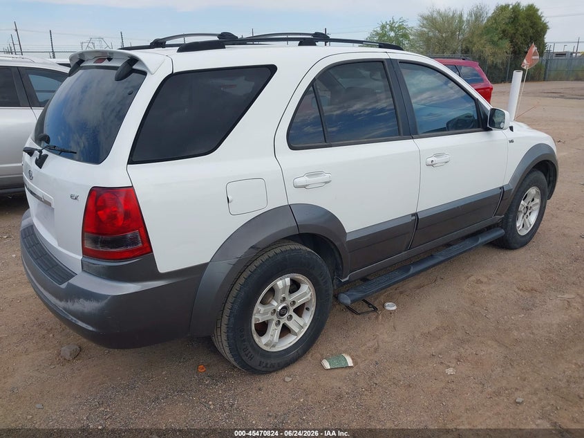 2005 Kia Sorento VIN KNDJD733555343842 IAAI salvage auction — MECHANICAL, Clear (Arizona), sold $275 on 2026-07-30 (photo 4)