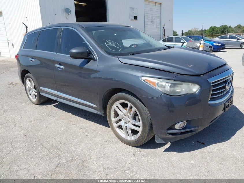 2013 Infiniti Jx VIN 5N1AL0MM2DC314404 IAAI salvage auction — FRONT END, Original (Texas), sold $1,000 on 2026-07-09 (photo 1)