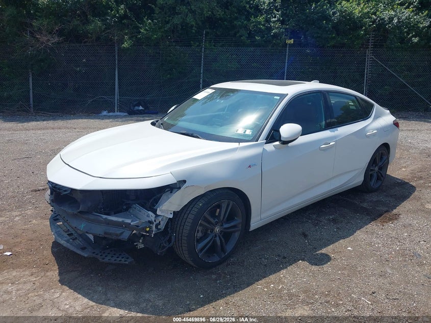 2023 Acura Integra VIN 19UDE4H38PA003923 IAAI salvage auction — FRONT END, Salvage (Pennsylvania), sold $7,200 on 2026-07-30 (photo 2)