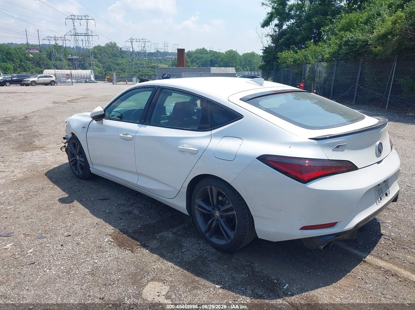 2023 Acura Integra VIN 19UDE4H38PA003923 IAAI salvage auction — FRONT END, Salvage (Pennsylvania), sold $7,200 on 2026-07-30 (photo 3)