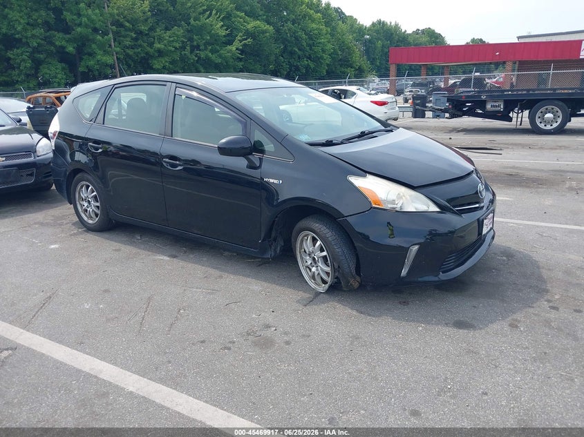 2013 Toyota Prius v VIN JTDZN3EU2D3279123 IAAI salvage auction — RIGHT FRONT, Salvage (North Carolina), sold $2,850 on 2026-07-16 (photo 1)