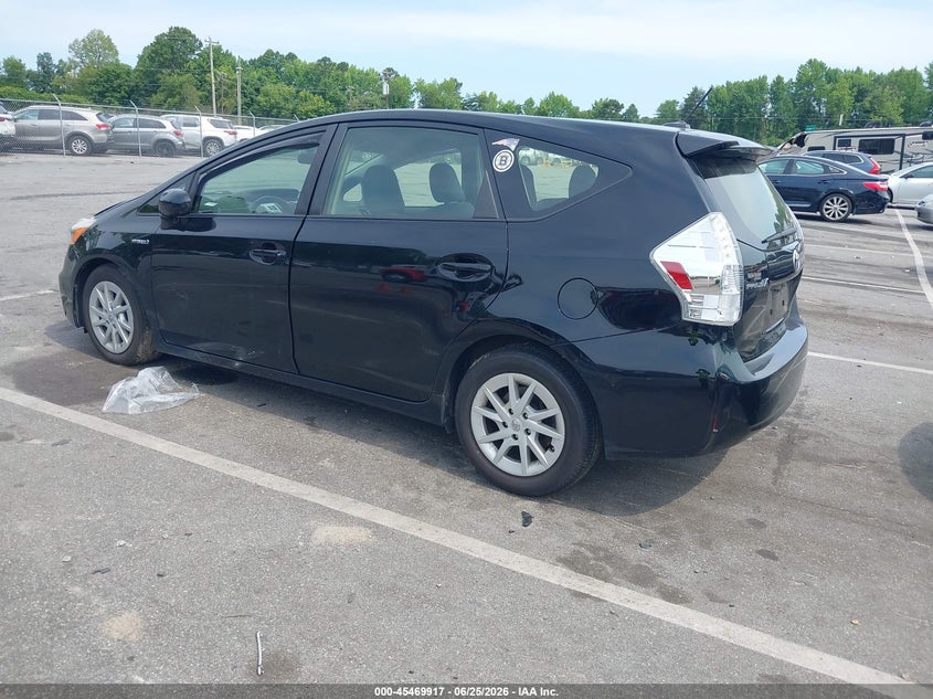 2013 Toyota Prius v VIN JTDZN3EU2D3279123 IAAI salvage auction — RIGHT FRONT, Salvage (North Carolina), sold $2,850 on 2026-07-16 (photo 3)
