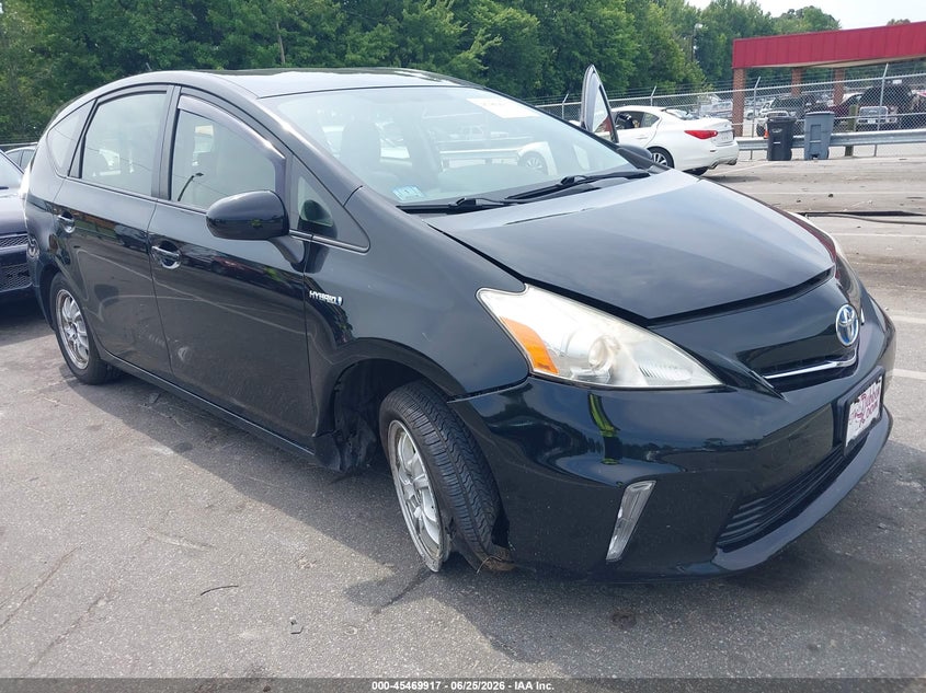 2013 Toyota Prius v VIN JTDZN3EU2D3279123 IAAI salvage auction — RIGHT FRONT, Salvage (North Carolina), sold $2,850 on 2026-07-16 (photo 6)