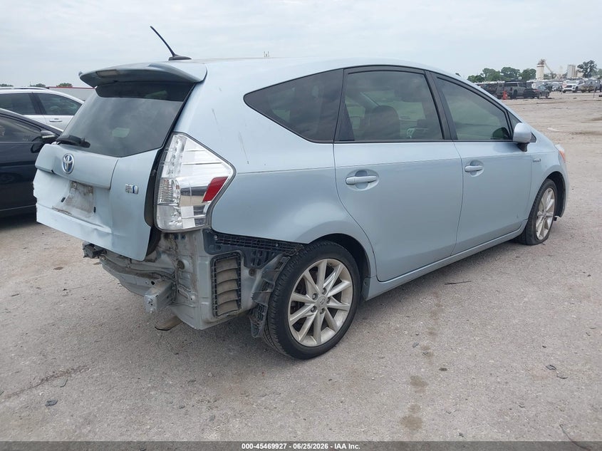 2014 Toyota Prius v VIN JTDZN3EU2E3316642 IAAI salvage auction — NORMAL WEAR, Clear (Montana), sold $25 on 2026-07-21 (photo 4)