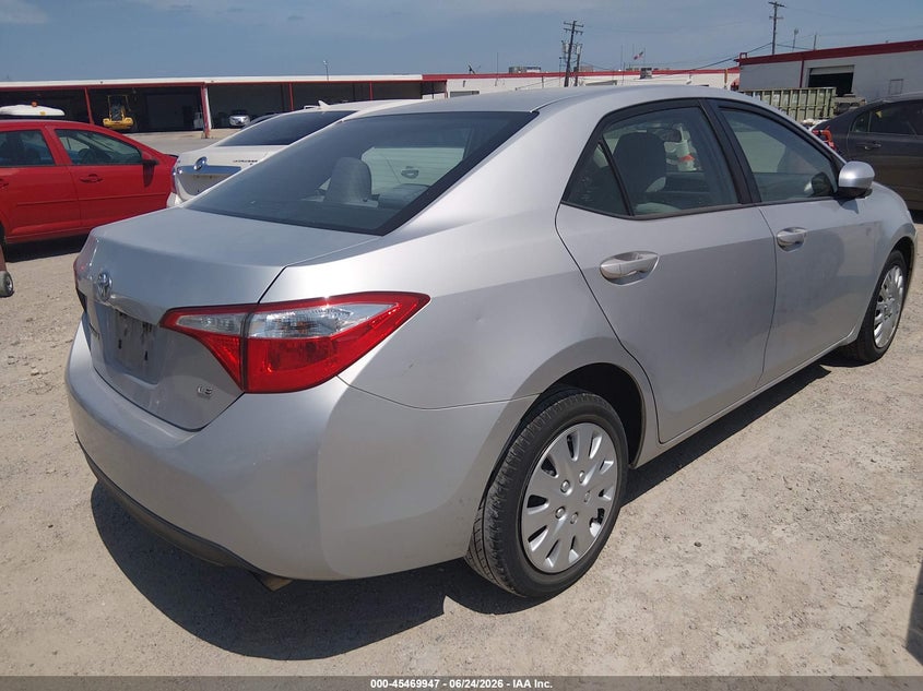 2016 Toyota Corolla VIN 5YFBURHE0GP409892 IAAI salvage auction — NORMAL WEAR, Original (Texas), sold $3,150 on 2026-07-13 (photo 4)