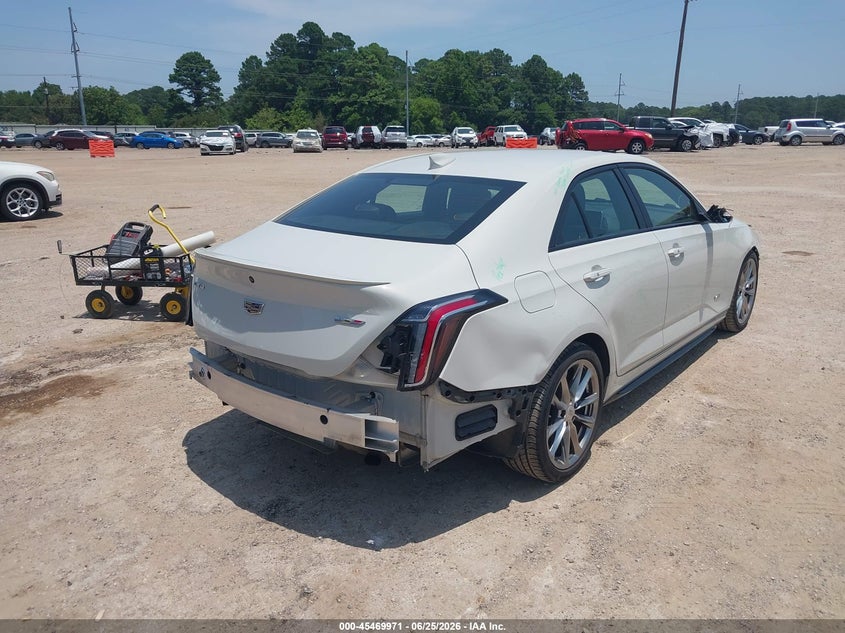 2023 Cadillac Ct4-v VIN 1G6DD5RL9P0100045 IAAI salvage auction — FRONT END, Salvage (Texas), sold $13,900 on 2026-08-20 (photo 4)
