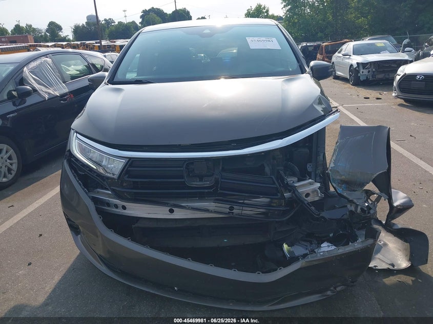 2022 Honda Odyssey VIN 5FNRL6H82NB038446 IAAI salvage auction — FRONT END, Salvage (North Carolina), sold $7,600 on 2026-07-30 (photo 6)