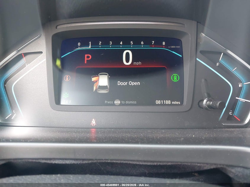 2022 Honda Odyssey VIN 5FNRL6H82NB038446 IAAI salvage auction — FRONT END, Salvage (North Carolina), sold $7,600 on 2026-07-30 (photo 7)